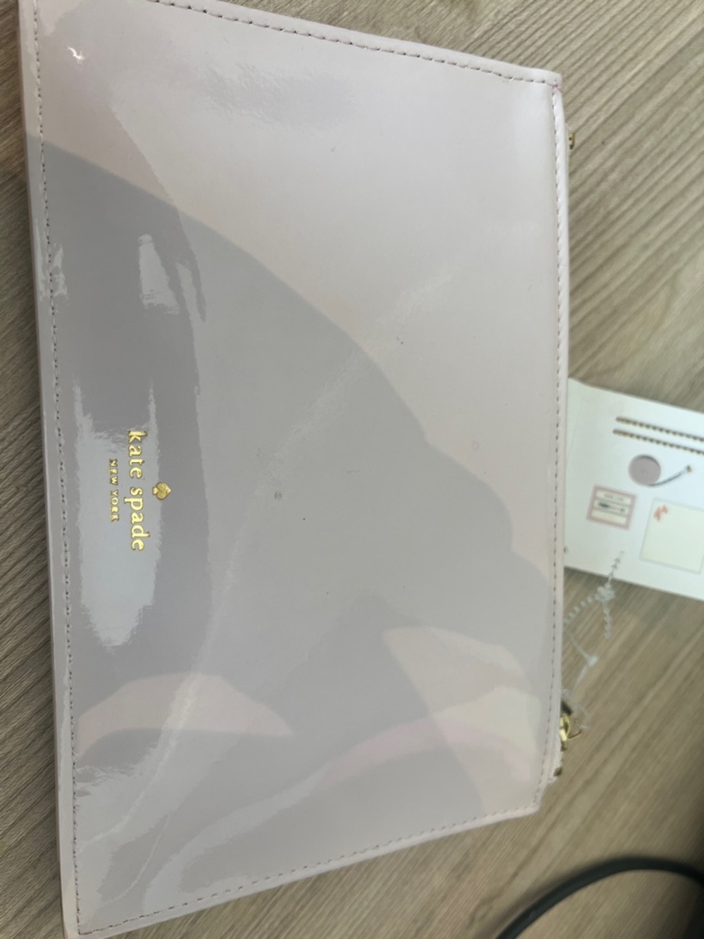 Kate Spade "It Takes Two" blush zippered pencil pouch - Picture 5 of 6
